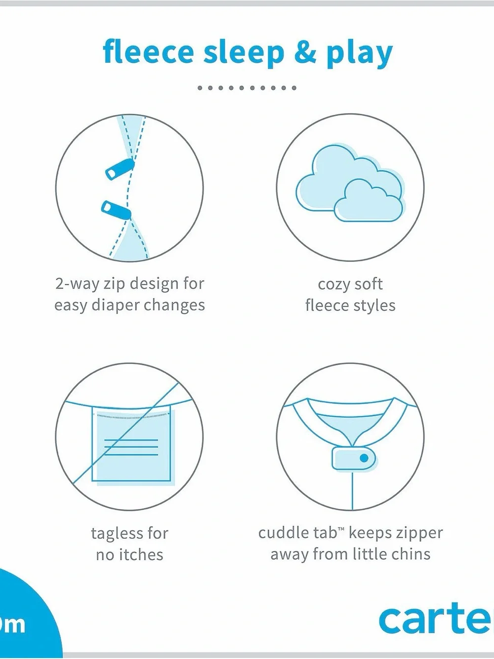 Baby Boy Carter's Bear Fleece Sleep & Play